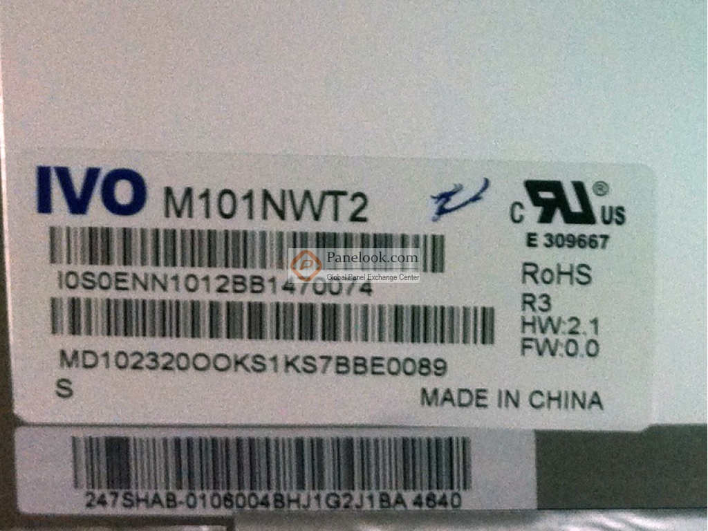 IVO M101NWT2 R3 Overview - Panelook.com