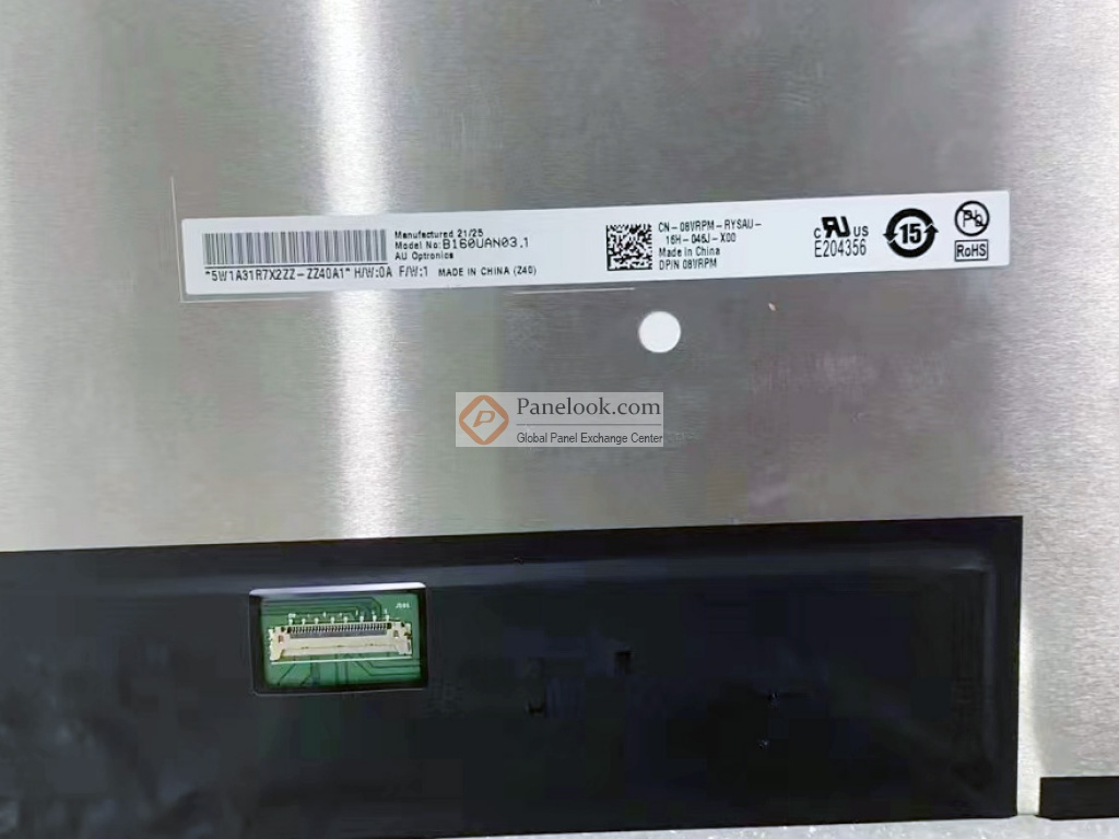 Dalle écran B160UAN03.1 16" FHD LED - Compatible Universel, Connecteur 30 Broches, Neuf